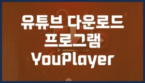 유튜브 다운로드 프로그램 youplayer