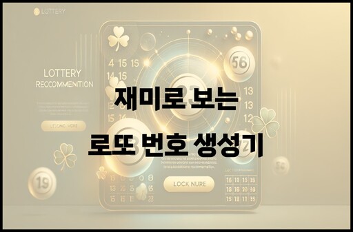 무료 로또 번호 생성기