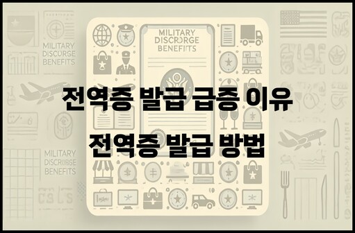전역증 발급 급증 이유-전역증 발급 방법