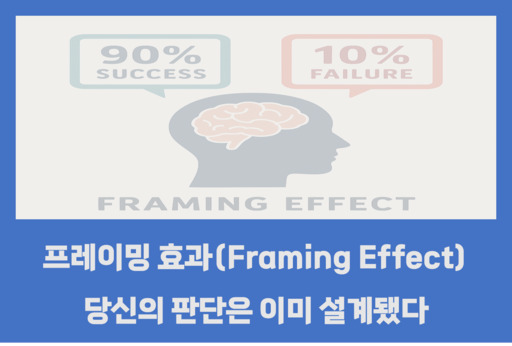 프레이밍 효과(Framing Effect)-당신의 판단은 이미 설계됐다